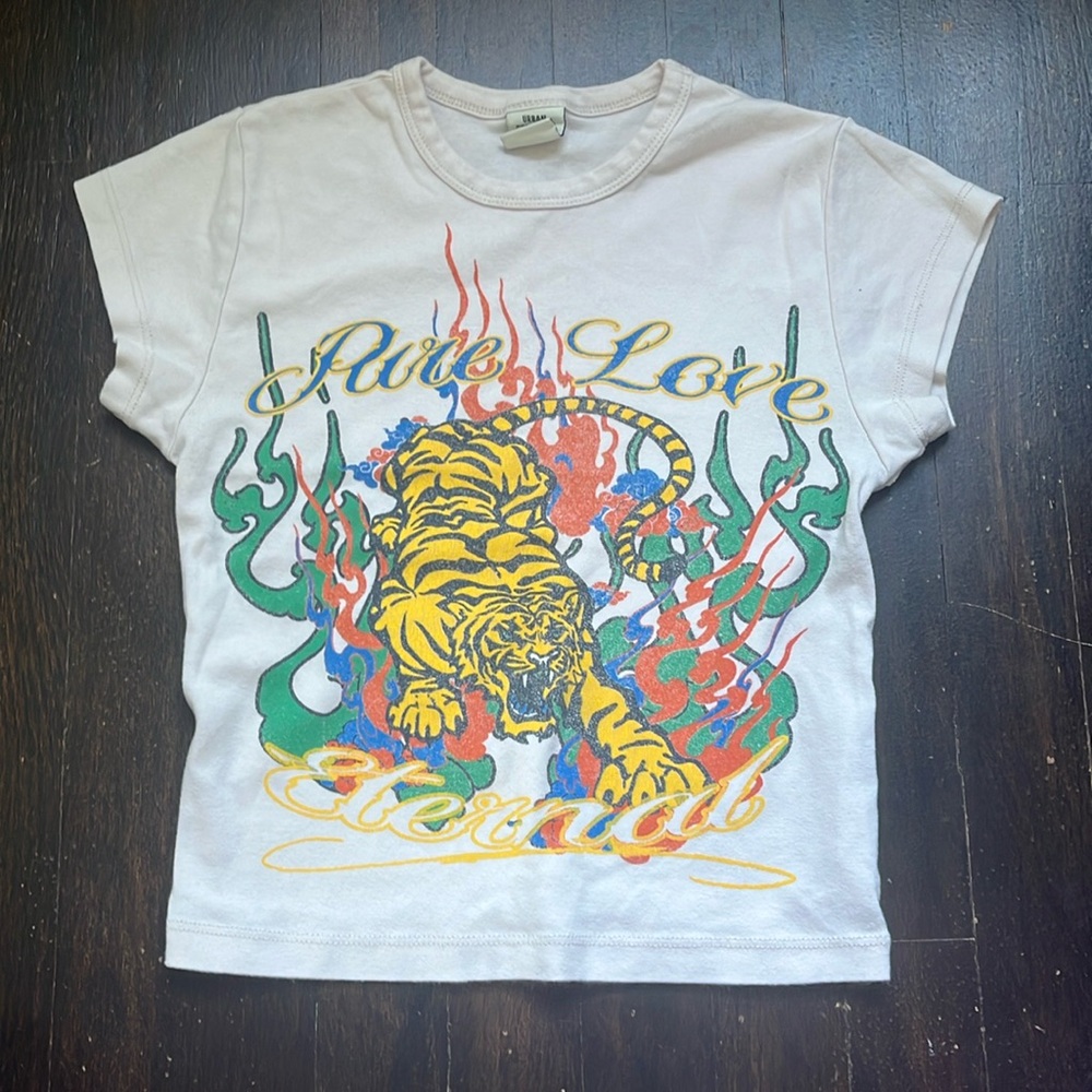 Urban Outfitters Pure Love Tiger Crop top